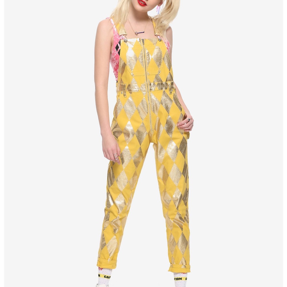 Harley Quinn Gold Overalls